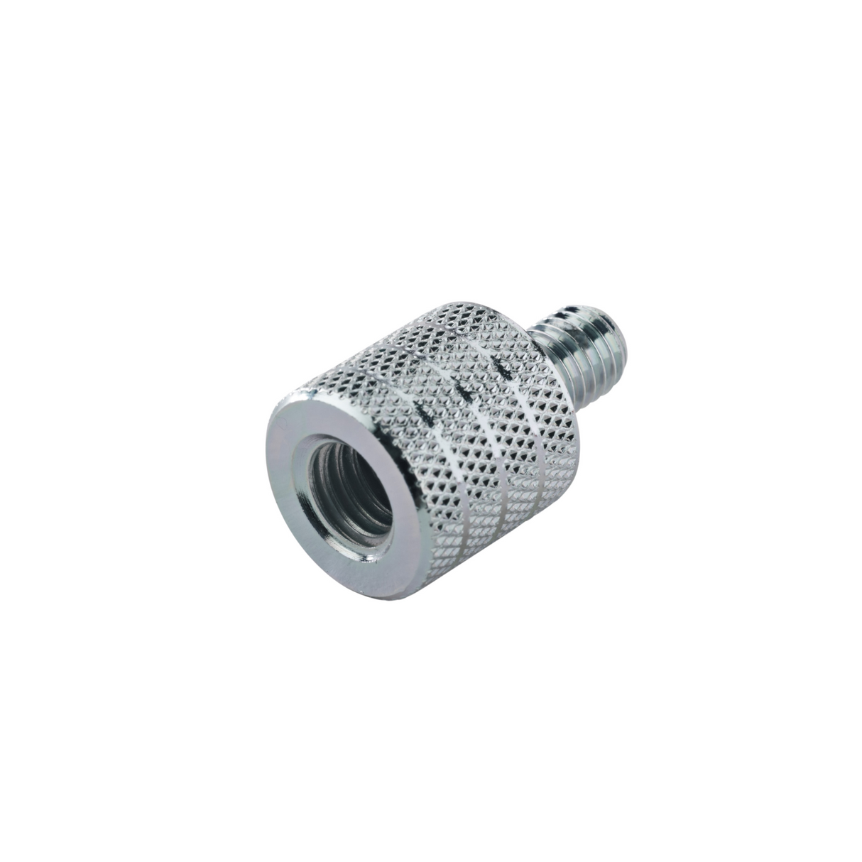 K&M 21918 thread adaptor 3/8 inch internal thread, M8 external thread, zinc plated