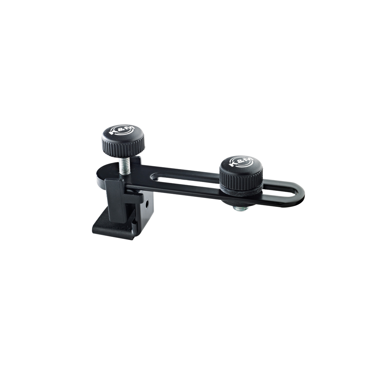 K&M 24035 microphone holder with drum clip, black