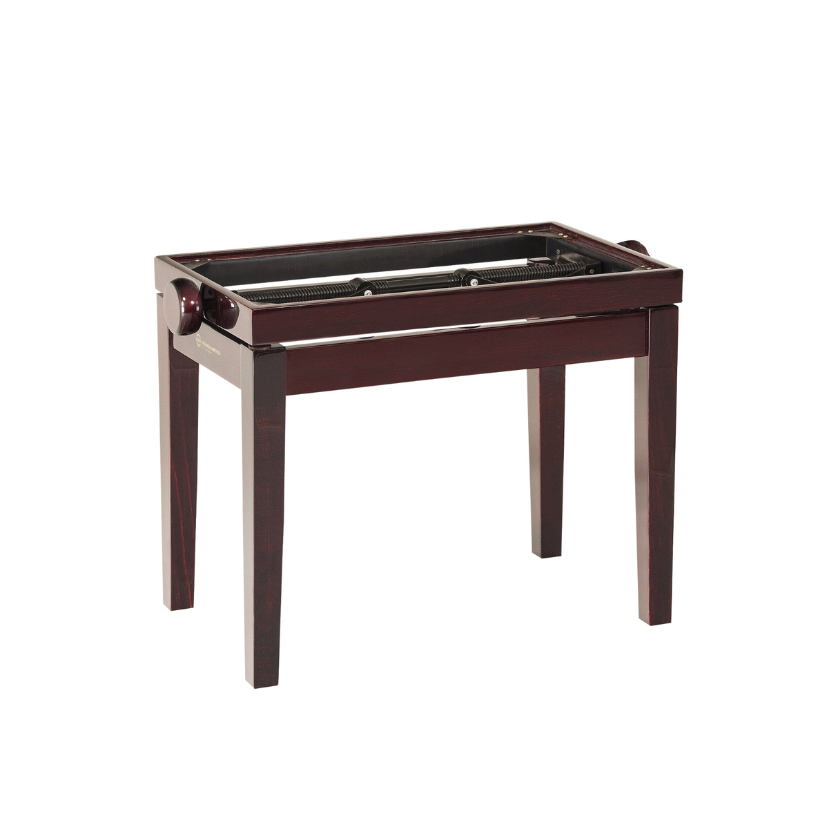 K&M 13751 piano bench, wooden frame, mahogany glossy finish