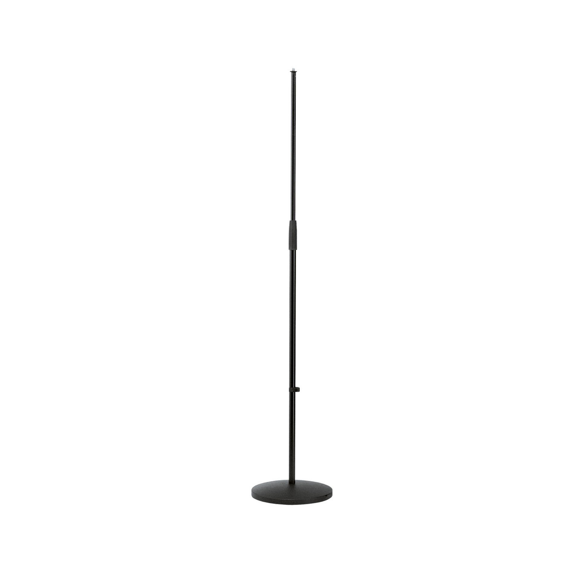 K M 260 1 adjustable microphone stand with medium round base maximum height 1575mm black