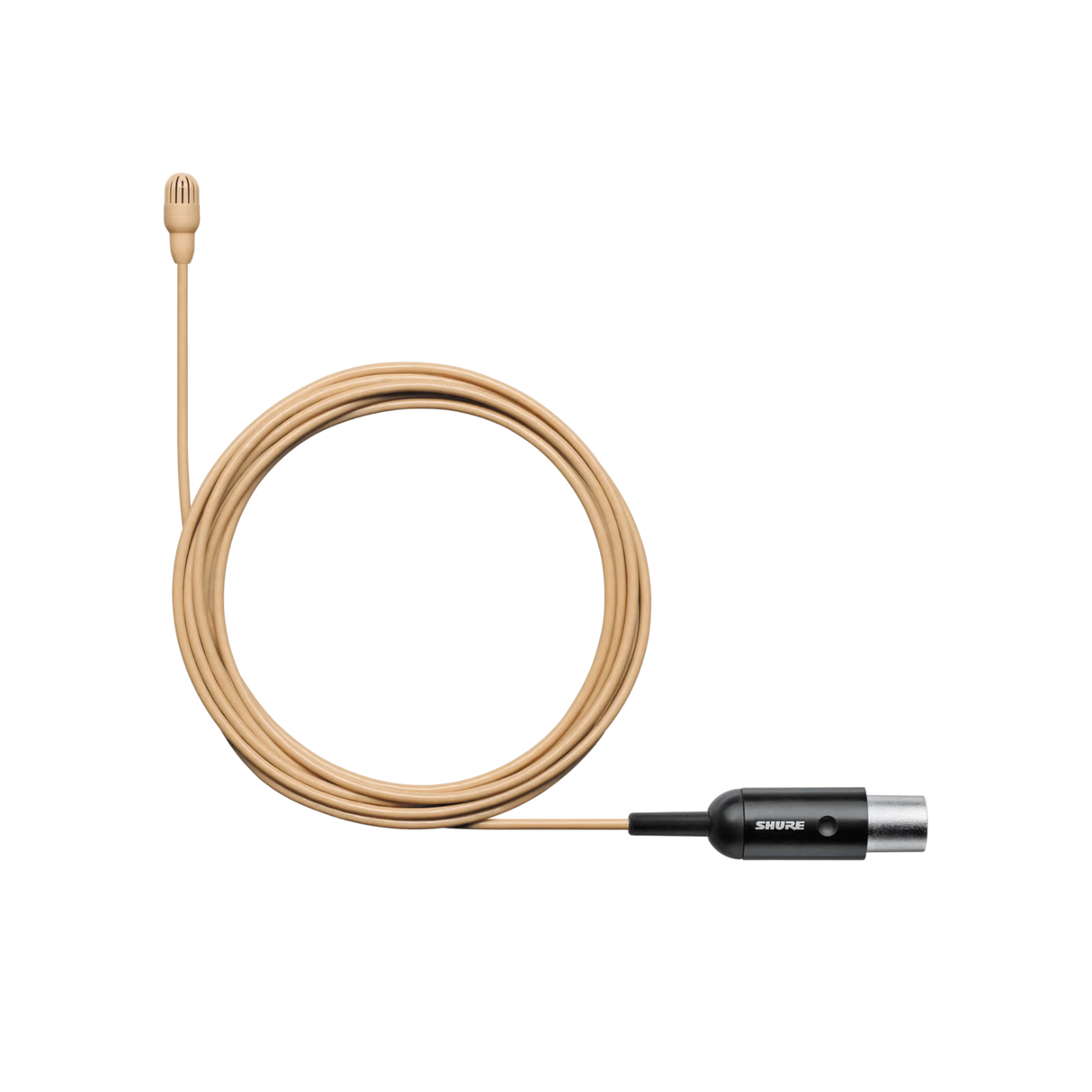 Shure Omnidirectional Condenser Microphone  (Low-sens) with 1.6mm cable & MTQG connector (Tan)