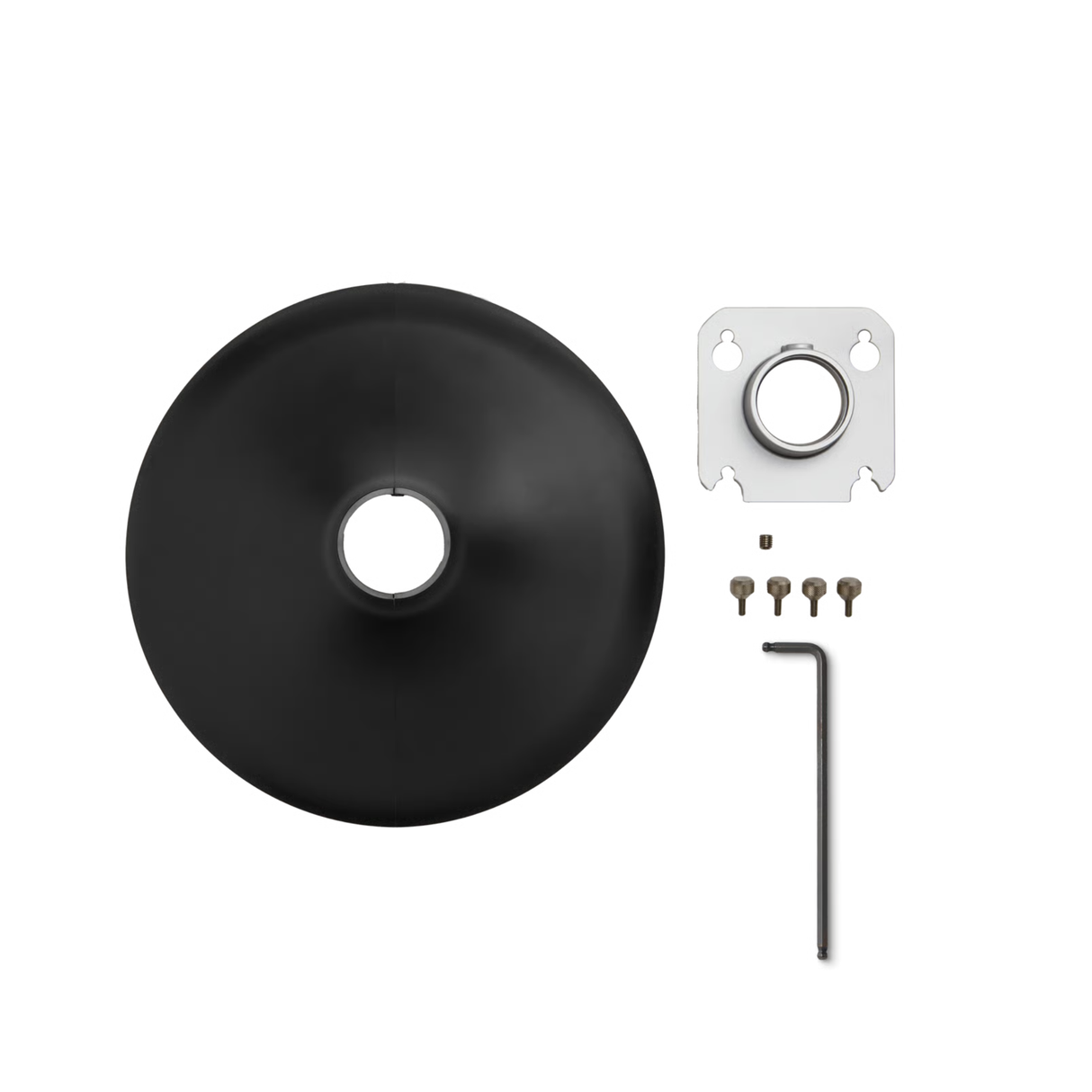 Shure 1.5" Pole Mount Kit, MXA901 Round, Blk