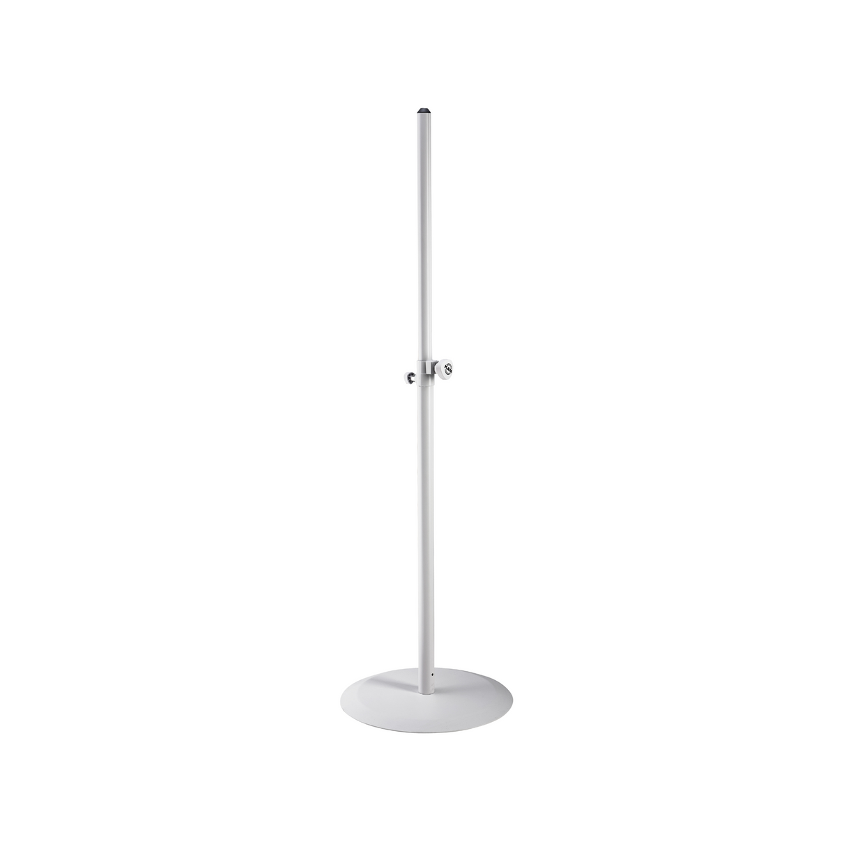 K&M 26735 speaker stand with round base, white