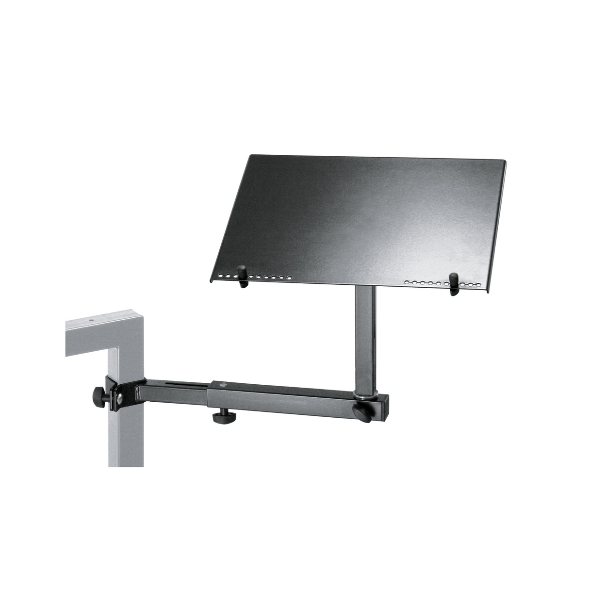 K&M 18815 laptop holder for table style keyboard stand, black