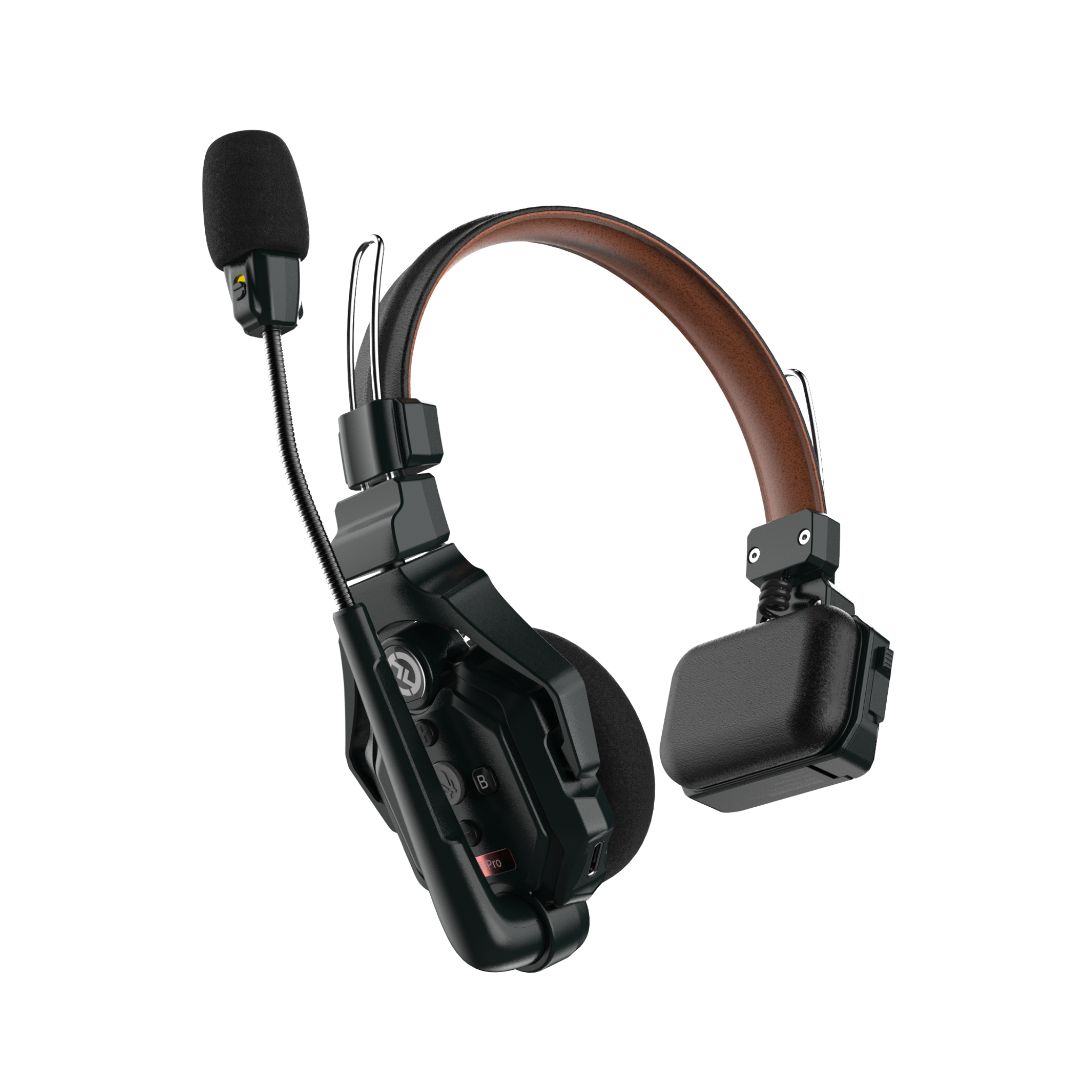 Hollyland Solidcom C1 Pro – Sistema Interfono Wireless ENC Full Duplex Per 4 Persone – Cuffie PTT Con Cancellazione Rumore – Versione Doppio Orecchio – Portata 335 M