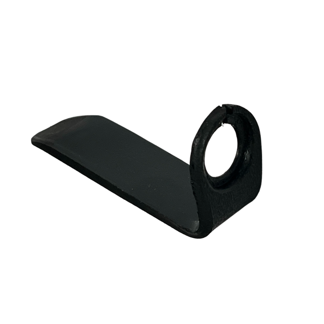Countryman belt clip for XLR-style preamp, black plastic