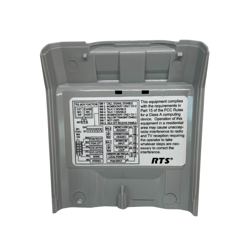 RTS TW SPA bottom case w/clip, BP325, grey